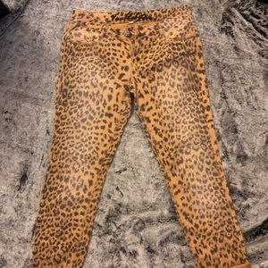 Cheetah print  jean leggings